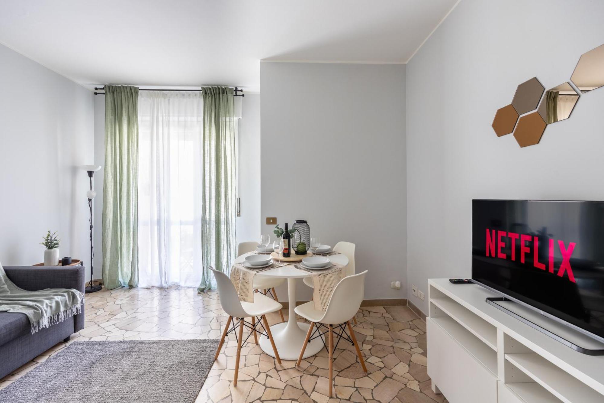 8 Min Dalla Metro Casa Elegante Con Netflix E Wifi Mailand Exterior foto
